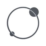 LED-Deckenleuchte Saturno, schwarz, Ø 50 cm, Metall, 4.000 K