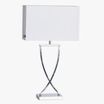 Omega Lampe de Table H69 Chrome/White - By Rydéns