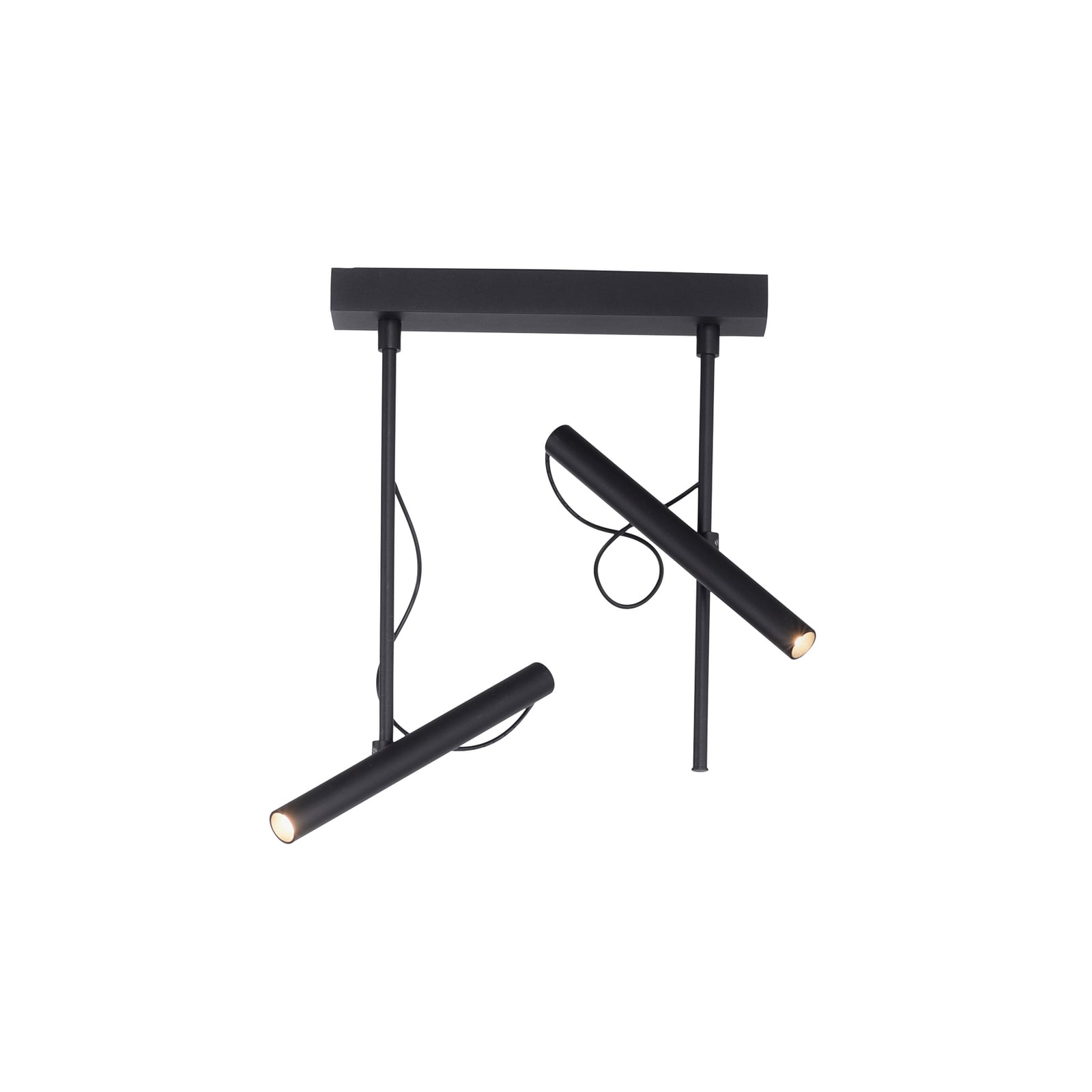 Tutua LED-Deckenleuchte, 2-flammig, schwarz - PURE Tutua LED-Deckenleuchte, 2-flammig, schwarz - PURE