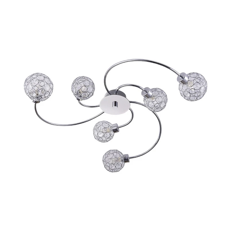 Lindby – Tyron Deckenleuchte Chrome/Clear