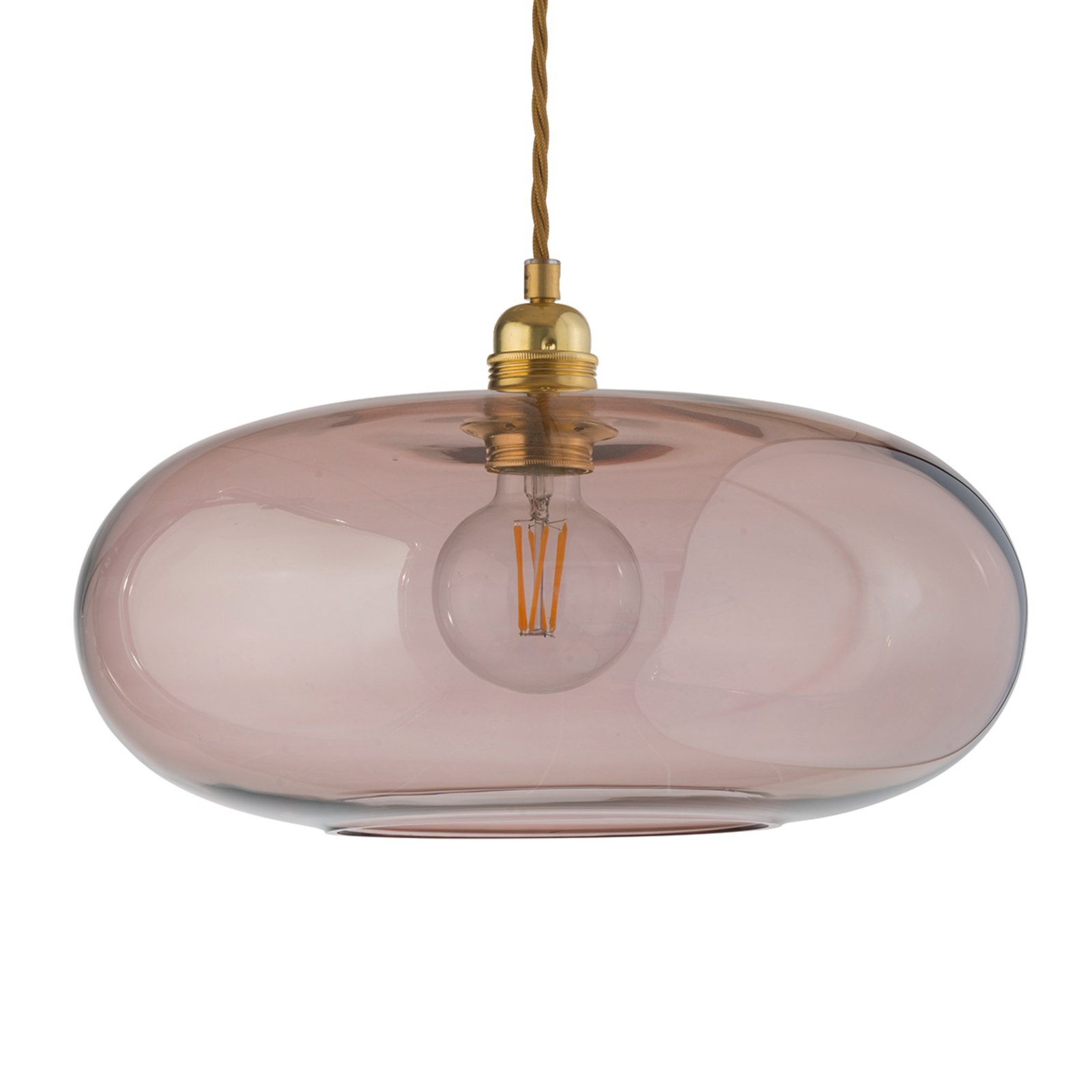 EBB & FLOW Horizon függő lámpa rozé-barna Ø 36 cm