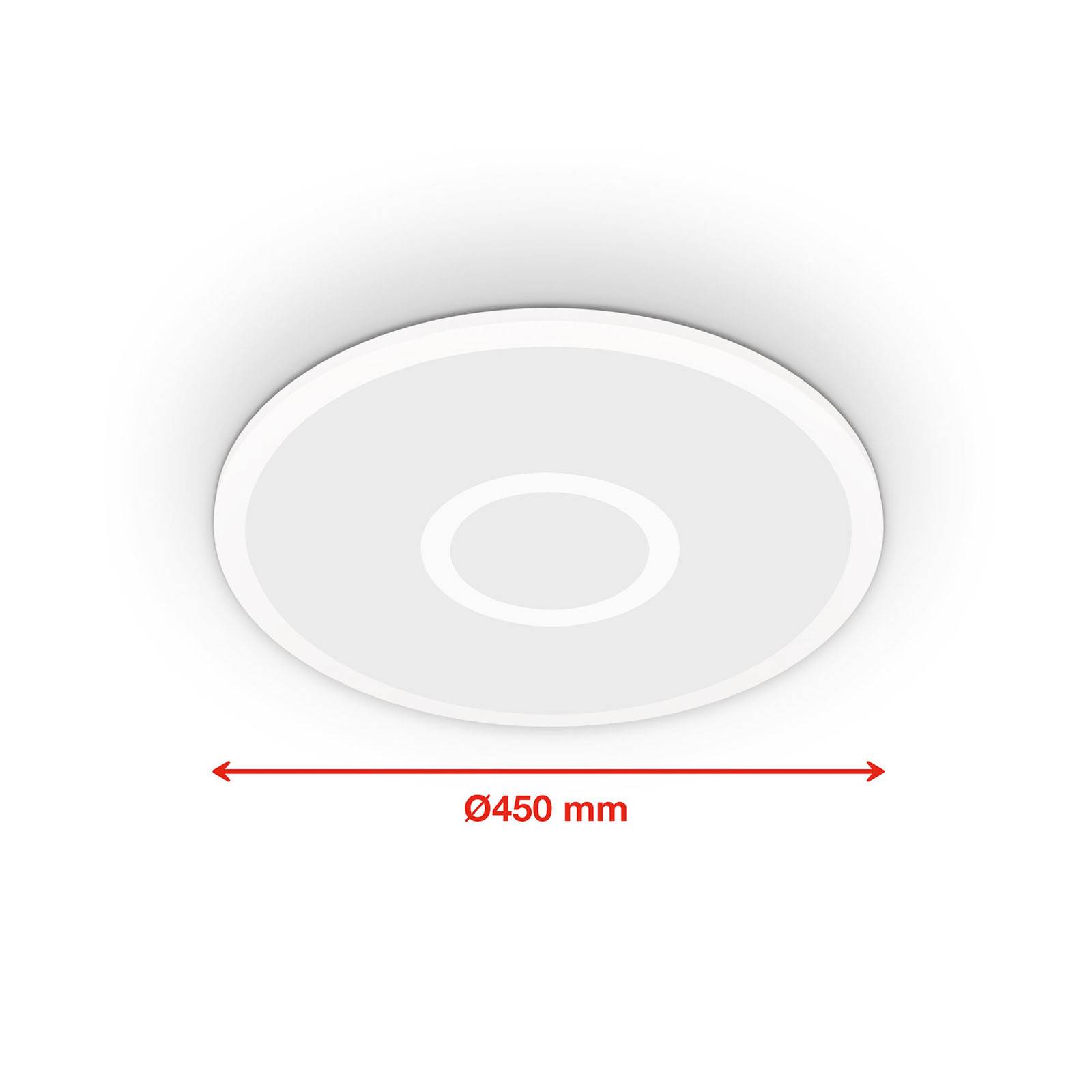 Telefunken LED panel Centerlight bílá remote CCT RGB Ø45cm