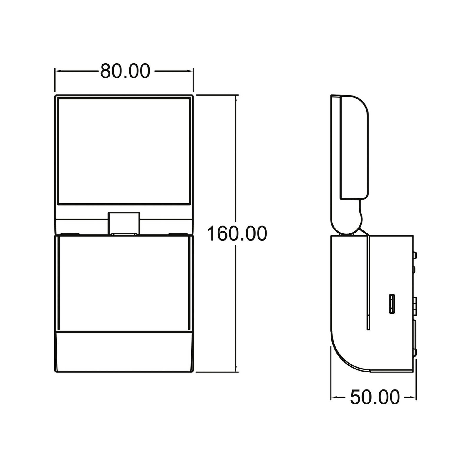 Theben LED zunanje stensko svetilo theLeda S8-100L, belo, 4000 K