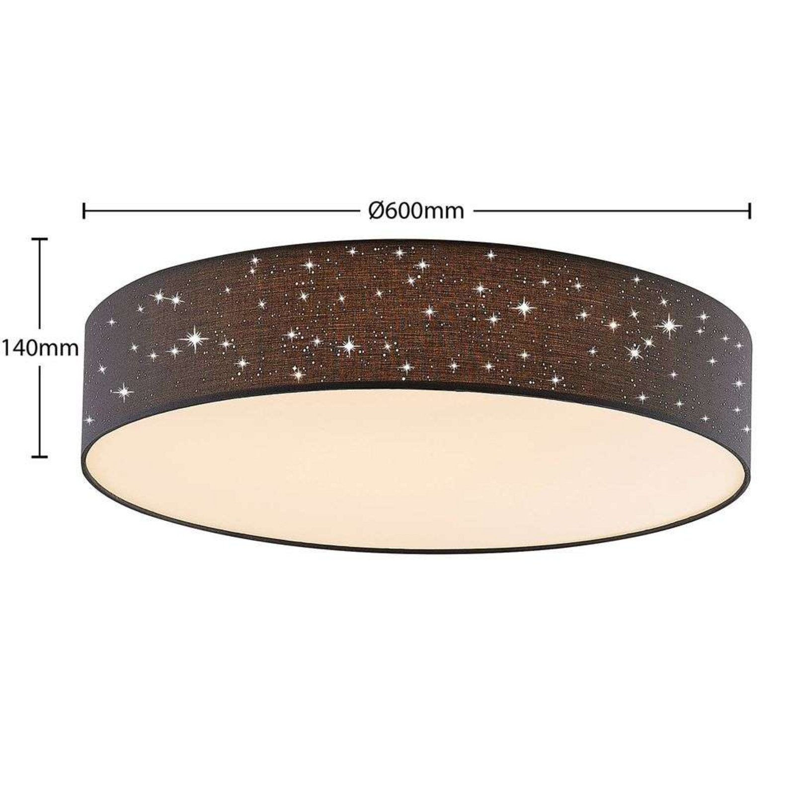 Ellamina LED Kattovalaisin Ø60 Dark Grey - Lindby