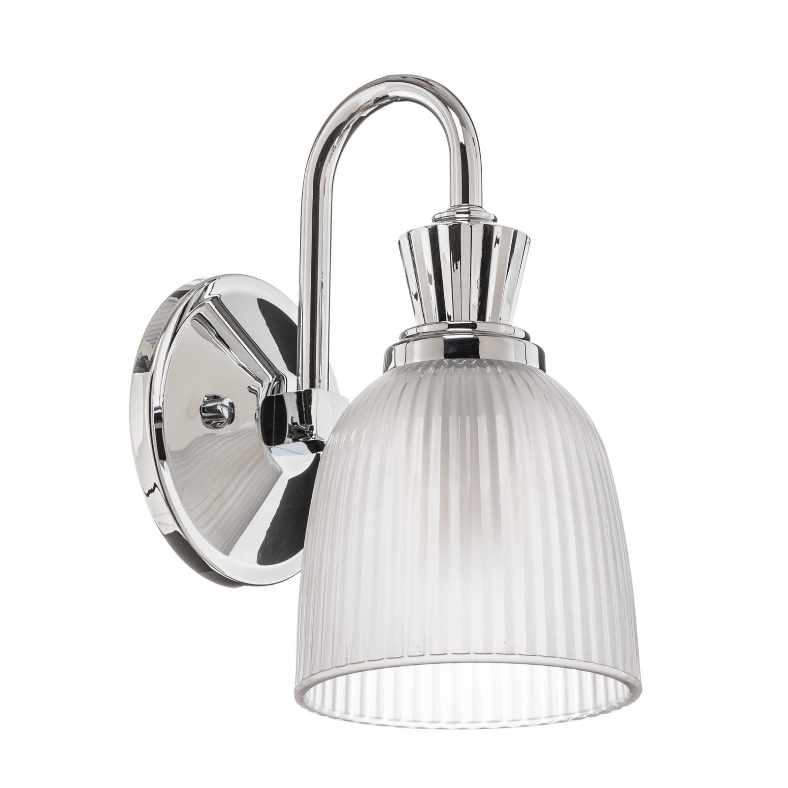 Applique murale LED Cora pour salle de bain, à 1 lampe, verre, IP44 - Elstead