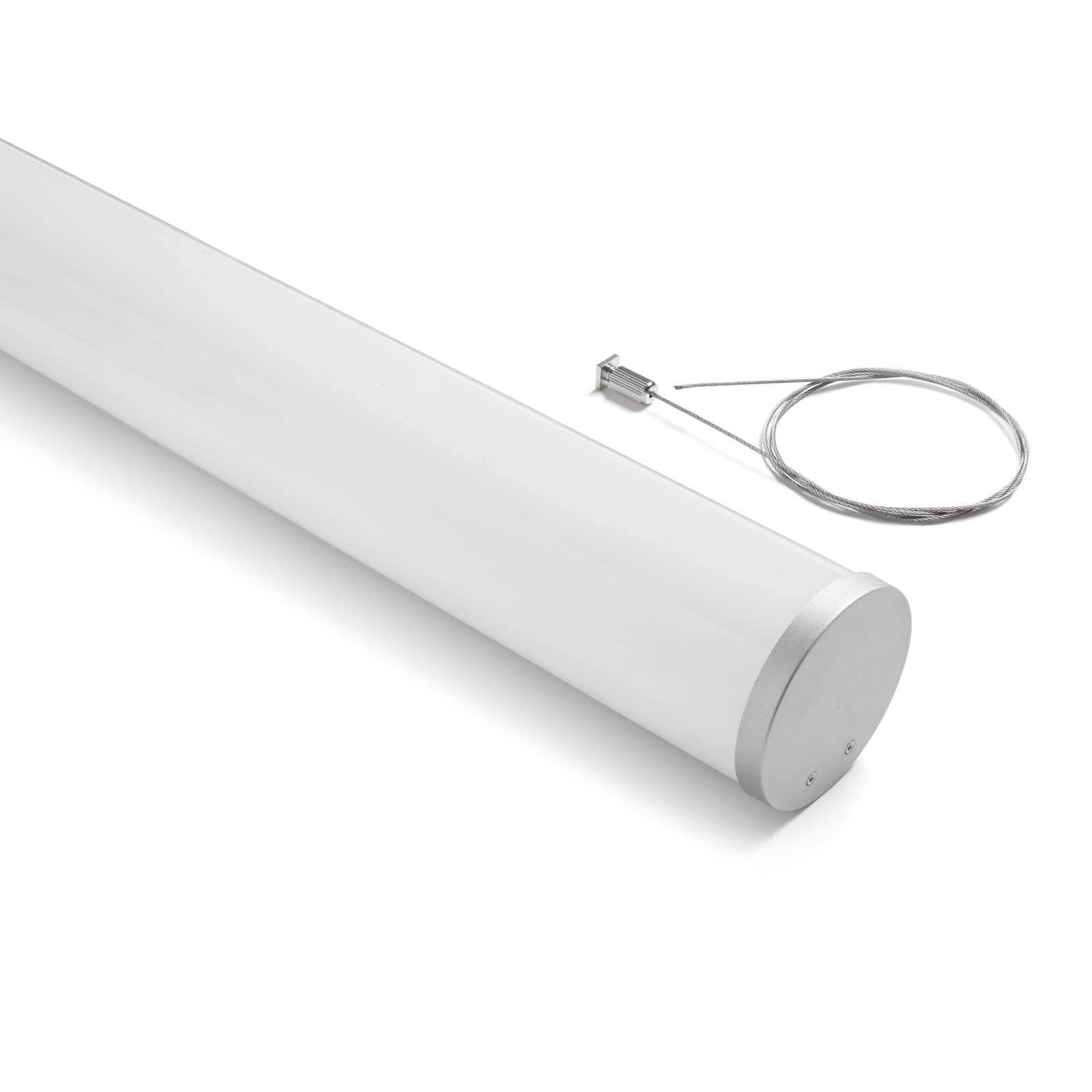 Lampa wisząca Pirgos LED, 200 cm długości, ściemniana, biała