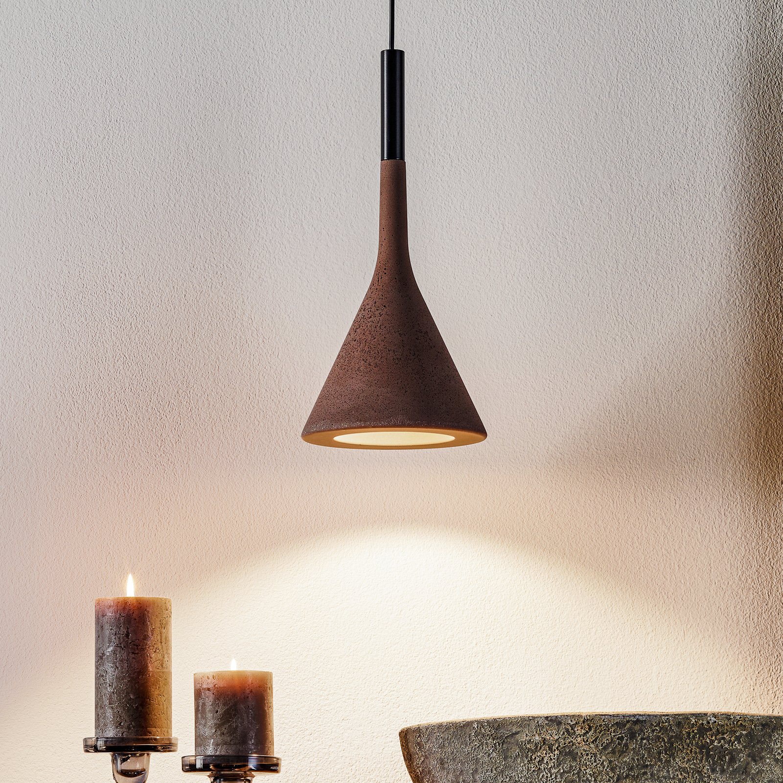 Foscarini Aplomb Hängeleuchte GU10 aus Beton
