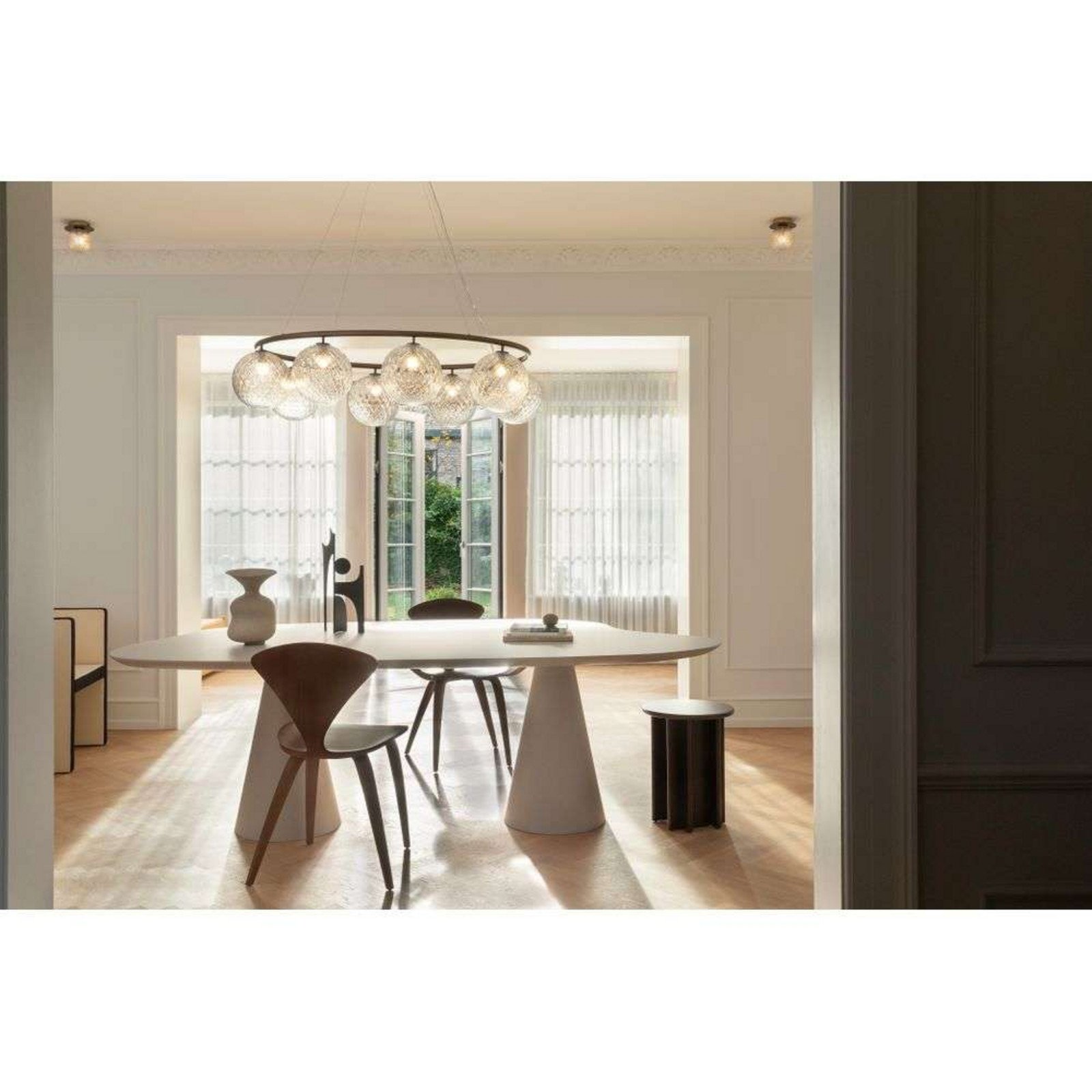 Nuura Aps Aplică de perete Nuura Liila 1 Ø 14 cm IP44 bronz/transparent - Baie - Scandinavă - bronz clar - Metal