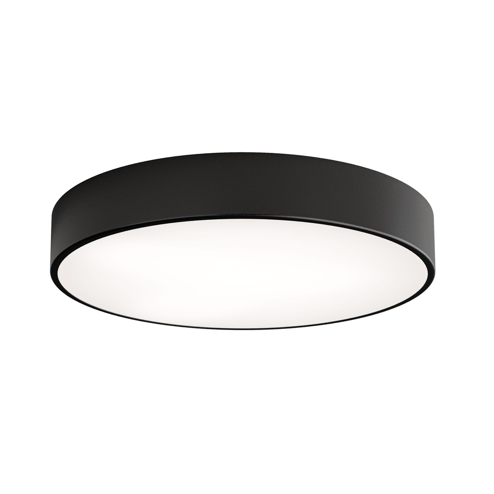 Cleo ceiling light, black, Ø 50 cm, metal, IP54