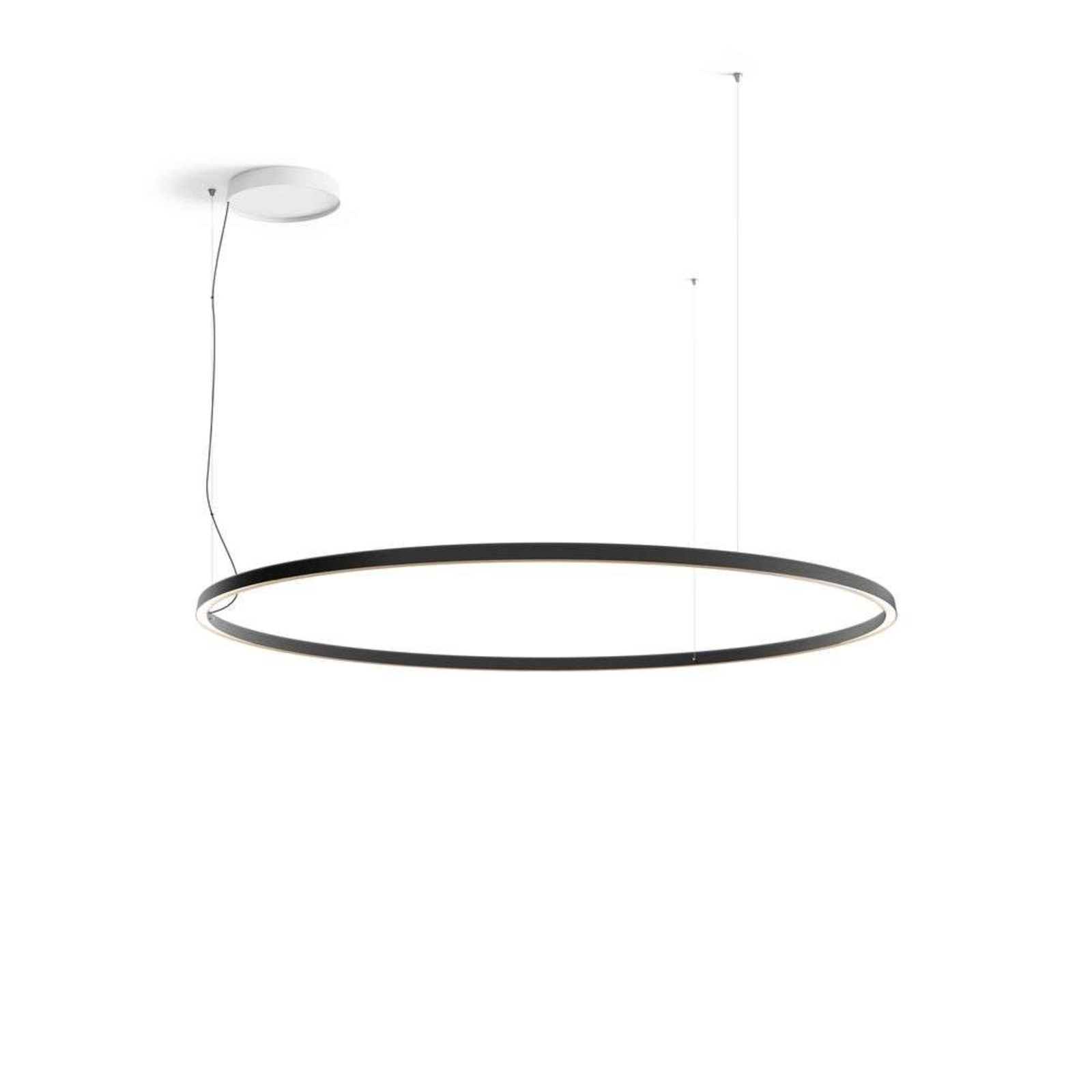 Compendium Circle LED Lustră Pendul Ø200 Black - Luceplan