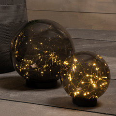 Lámpara decorativa LED solar 897420 Esfera con pincho de suelo