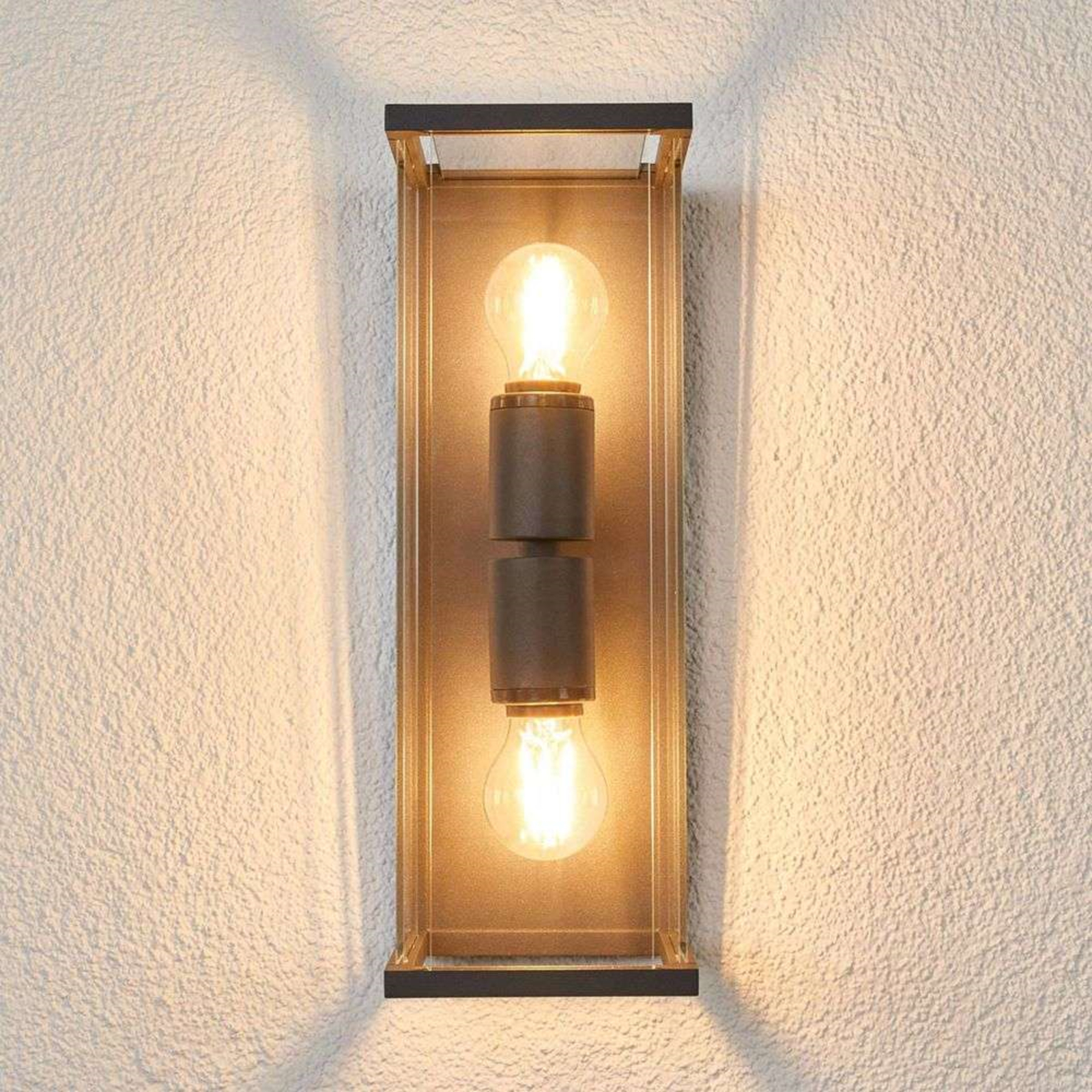 Annalea Up/Down Buiten Wandlamp IP54 Dark Grey - Lucande