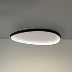 Candeeiro de teto LED IDEAL LUX Gemini preto, 61 cm, 4000 K, ligar/desligar
