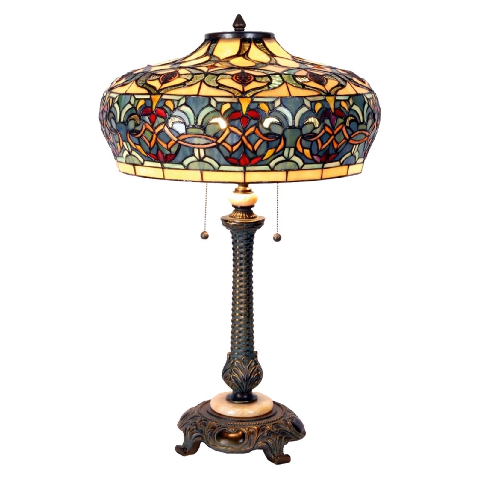Stolná lampa Orient v štýle Tiffany