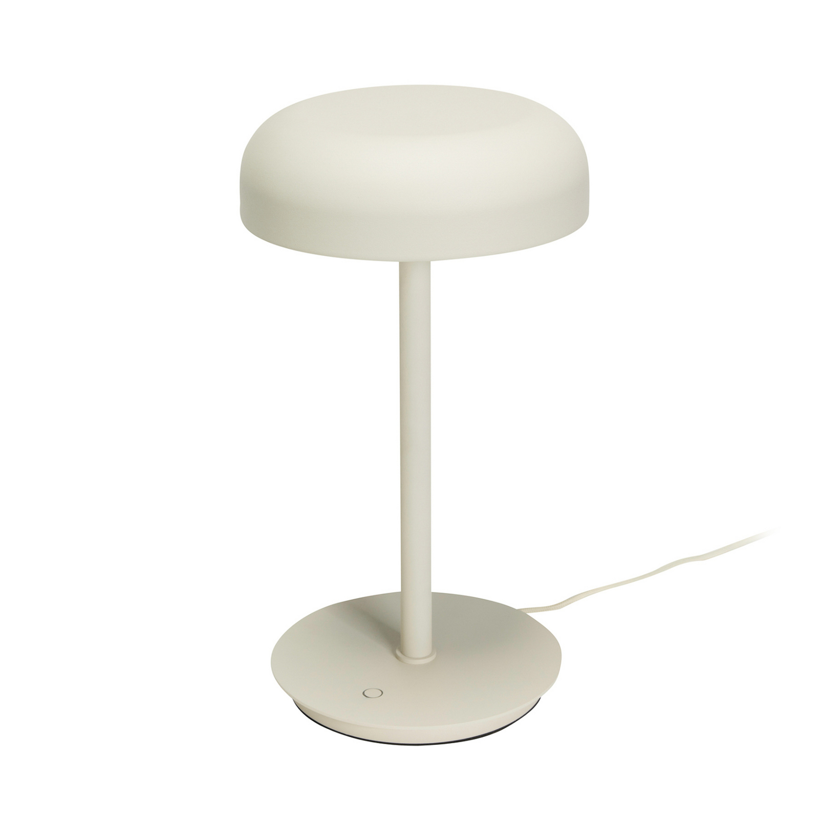 HÜBSCH lampe de table LED Velo, beige sable, fer, polycarbonate