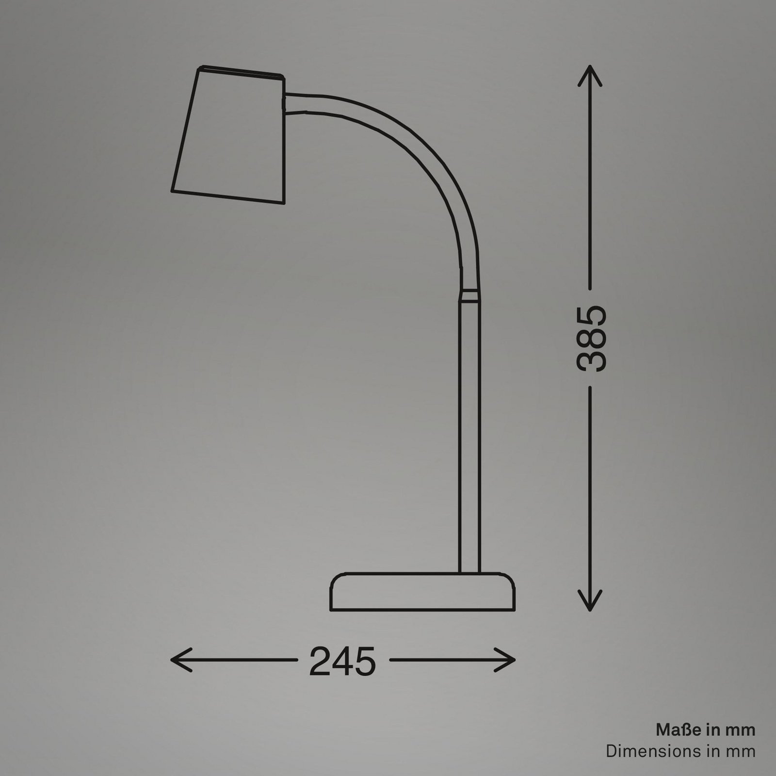 Skriva table lamp, beige, metal, GU10, 38 cm, swivelling