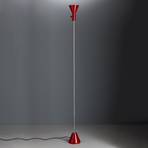 Ściemniana lampa stojąca LED Gru, czerwona