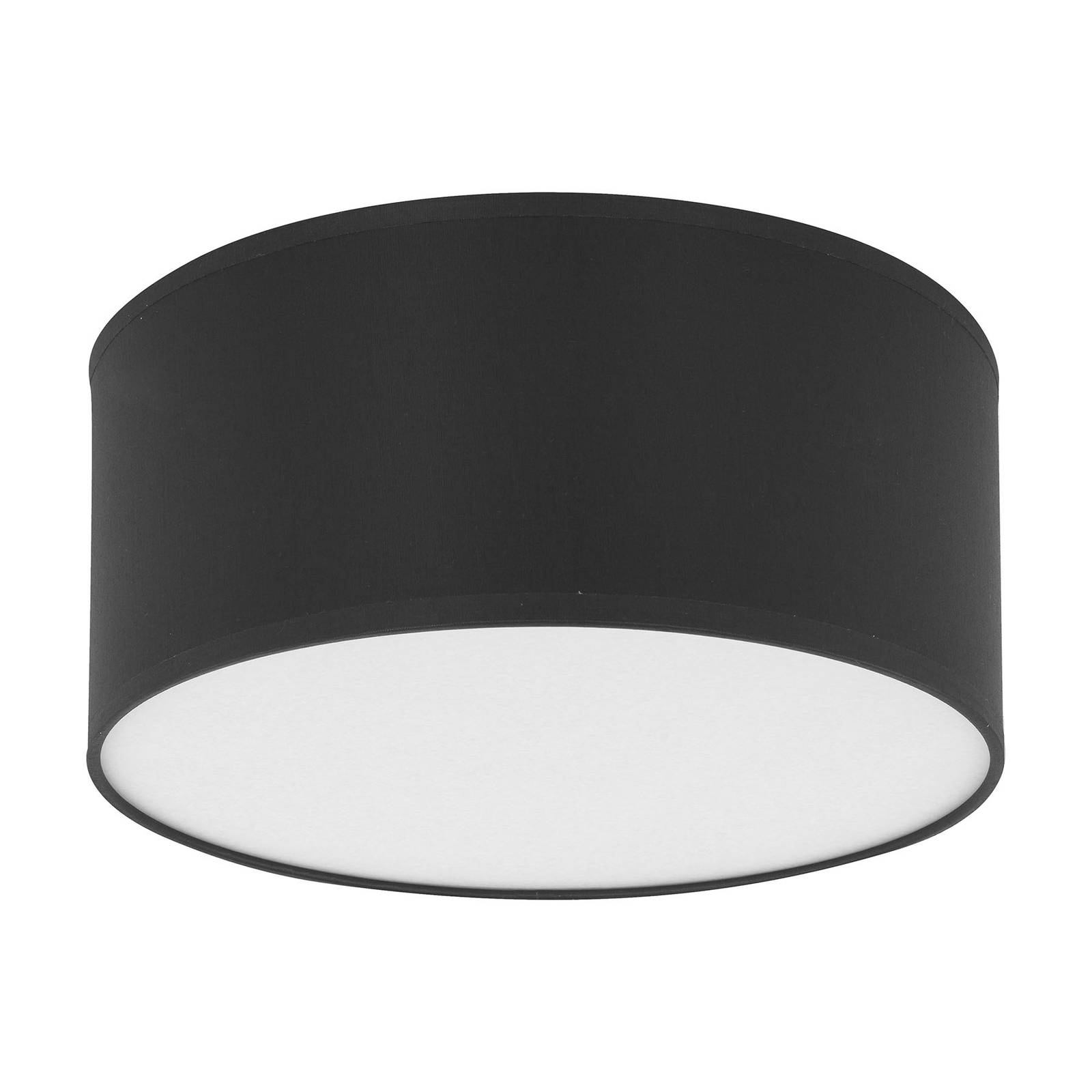 Euluna Ceiling Light - Bedroom - Flush Ceiling Light - dimmable - Modern - Black