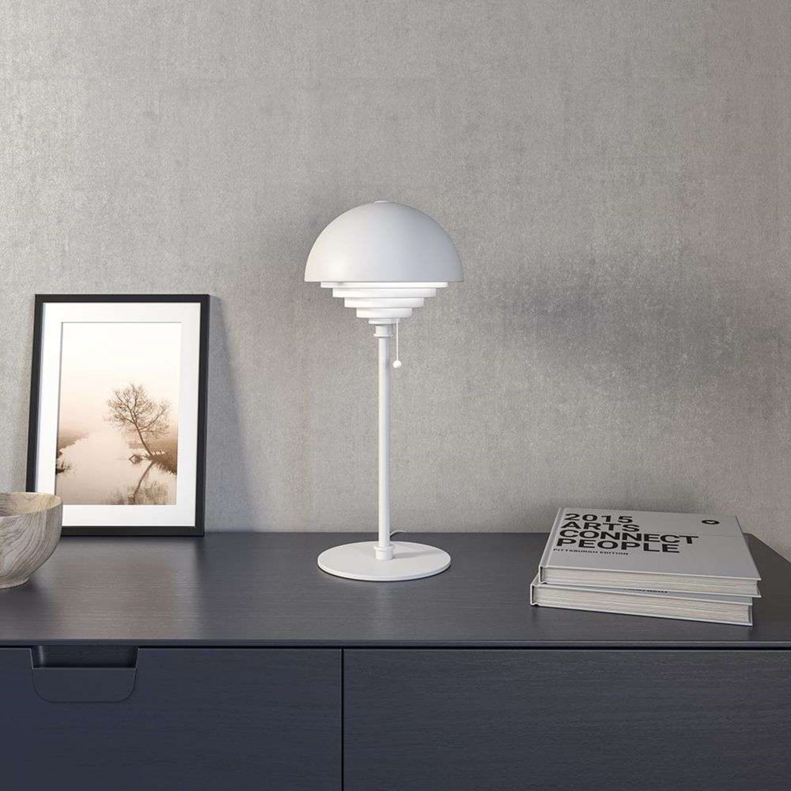 Motown Bordslampa White Herstal - Vardagsrum - Metall | Produkter - Bordslampor | Lampspecialisterna