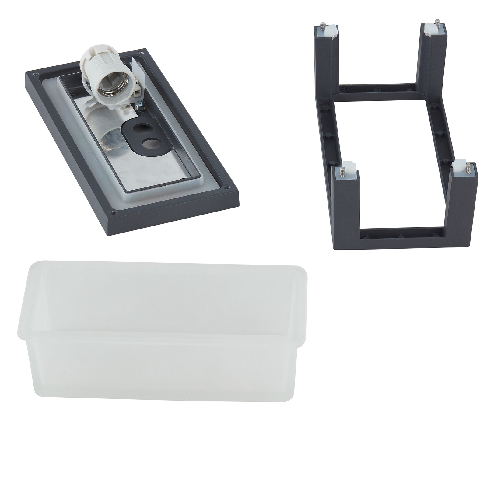 Aurelien Long Aplique Exterior IP54 Dark Grey - Lucande