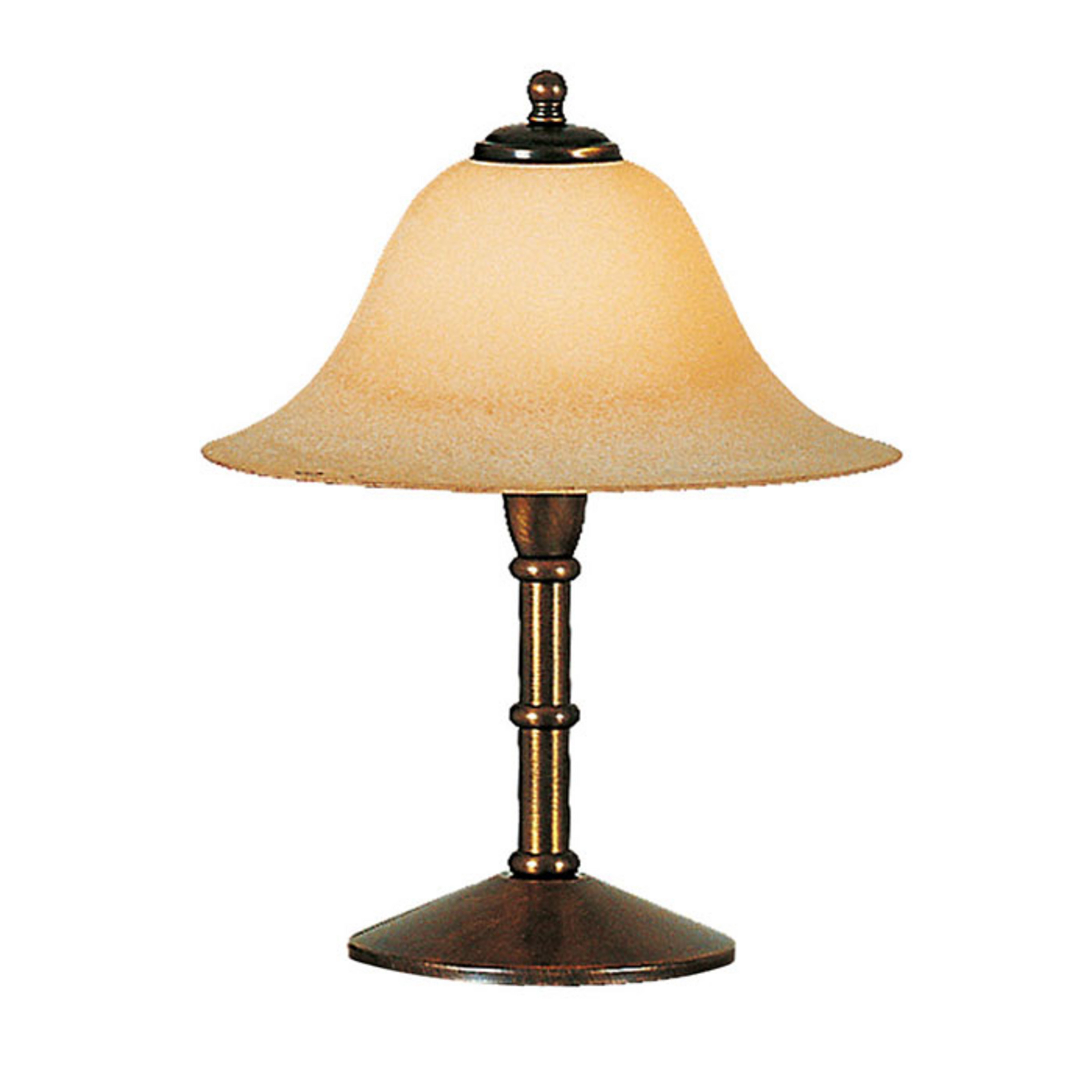 Menzel Anno 1900 Tischlampe Scavo-Rauchglasschirm