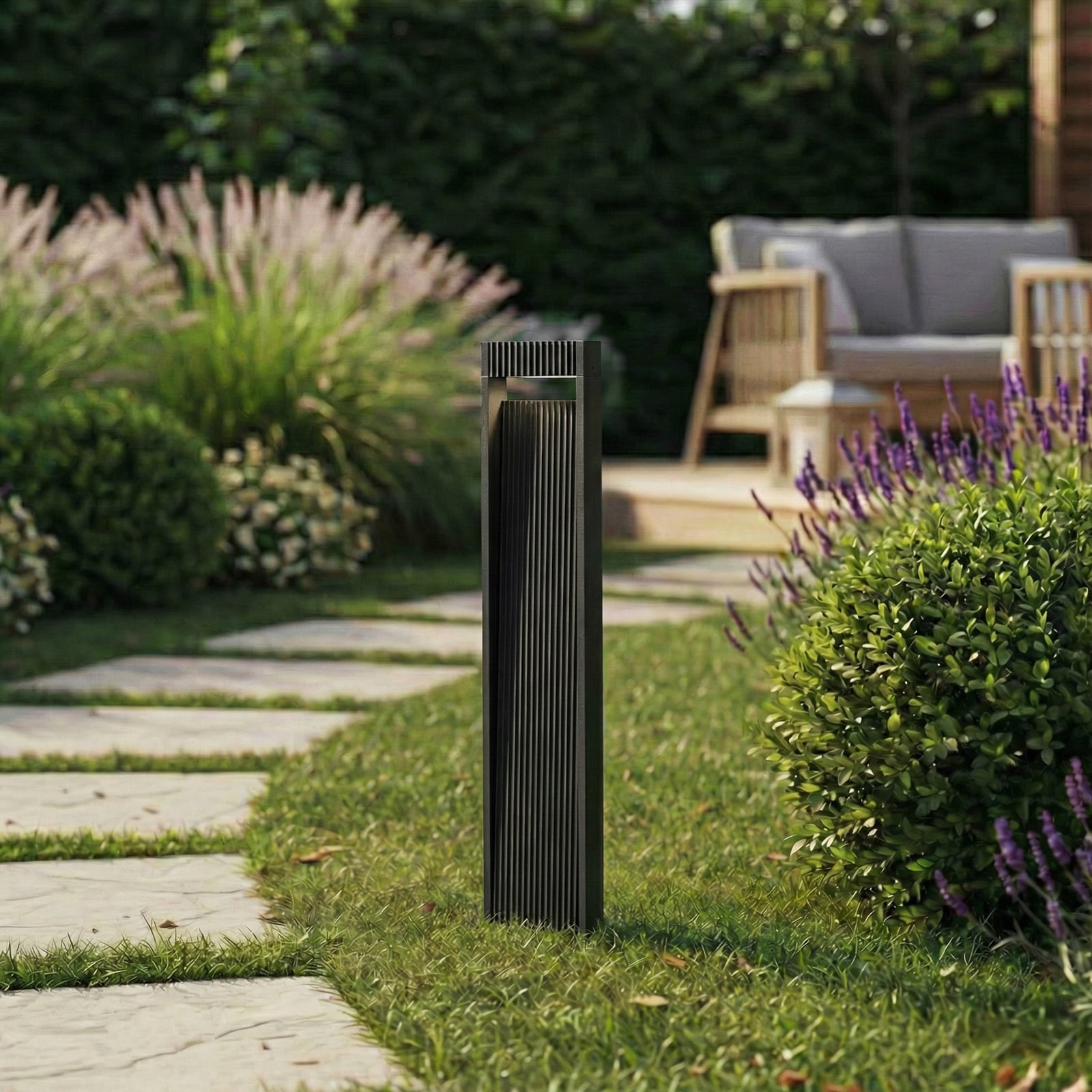 Tavion LED svjetiljka za put, antracit, IP65, 80 cm - Lucande