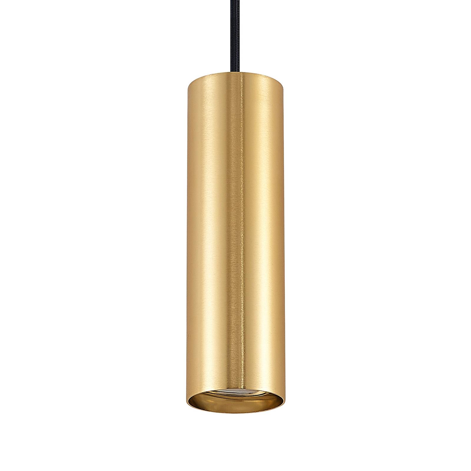 Lampa wisząca Lindby Linaro, 20 cm, złota, 1-fazowa, Ø 6 cm