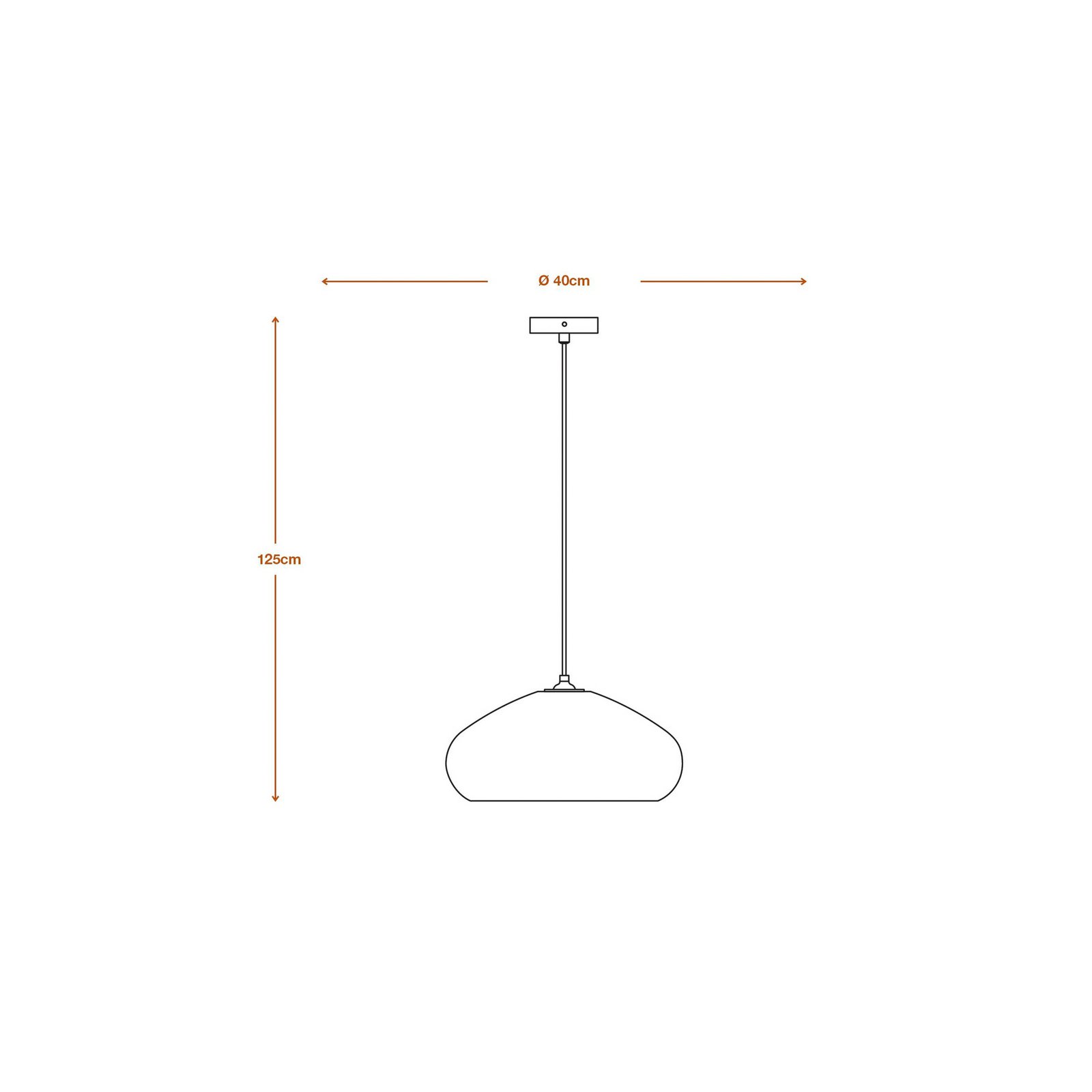 OSRAM Hängeleuchte DROP, braun, Ø 40 cm, Wellpappe, E27