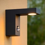 Texas LED outdoor wall light with a motion sensor