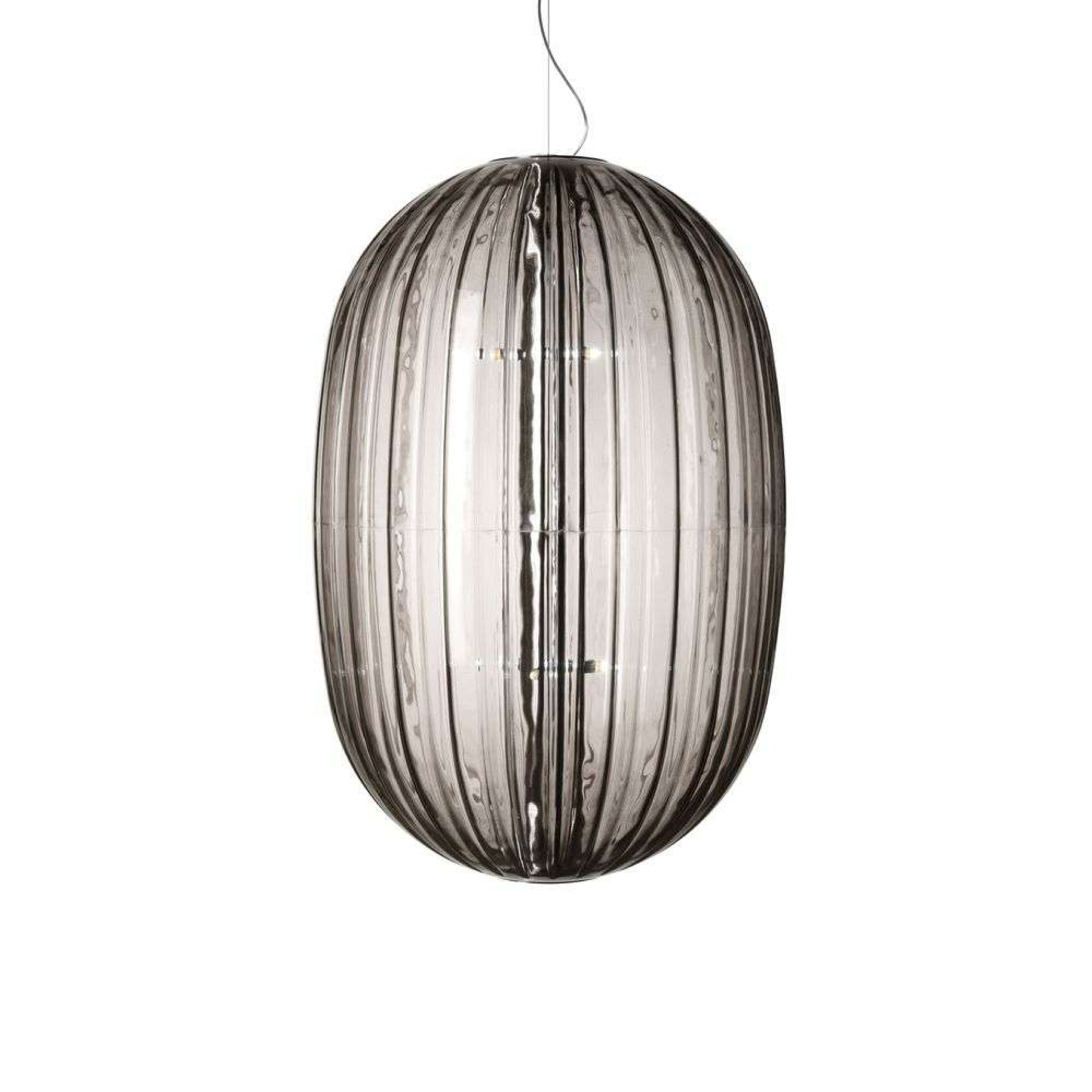 Plass Grande LED Suspension Gris 4,9m - Foscarini