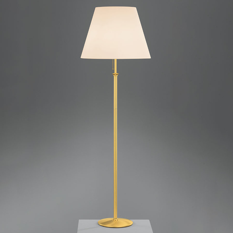 Gulvlampe Royce med takbelysning, krem