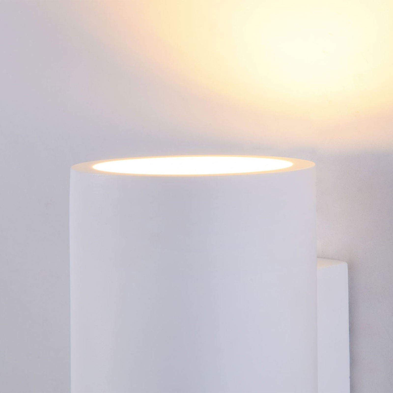 Parma væglampe i gips, 8x20 cm