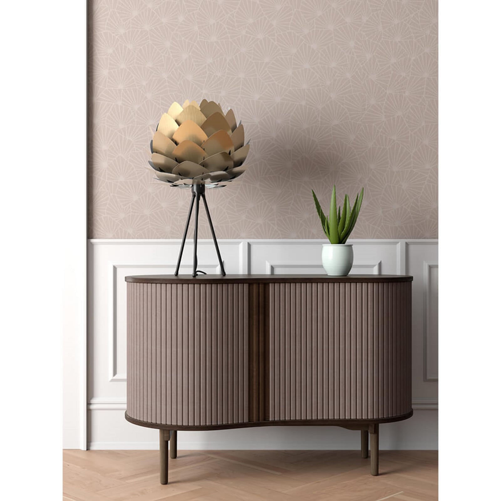 Aluvia Mini Skærm Brushhed Brass UMAGE - Aluminium billede