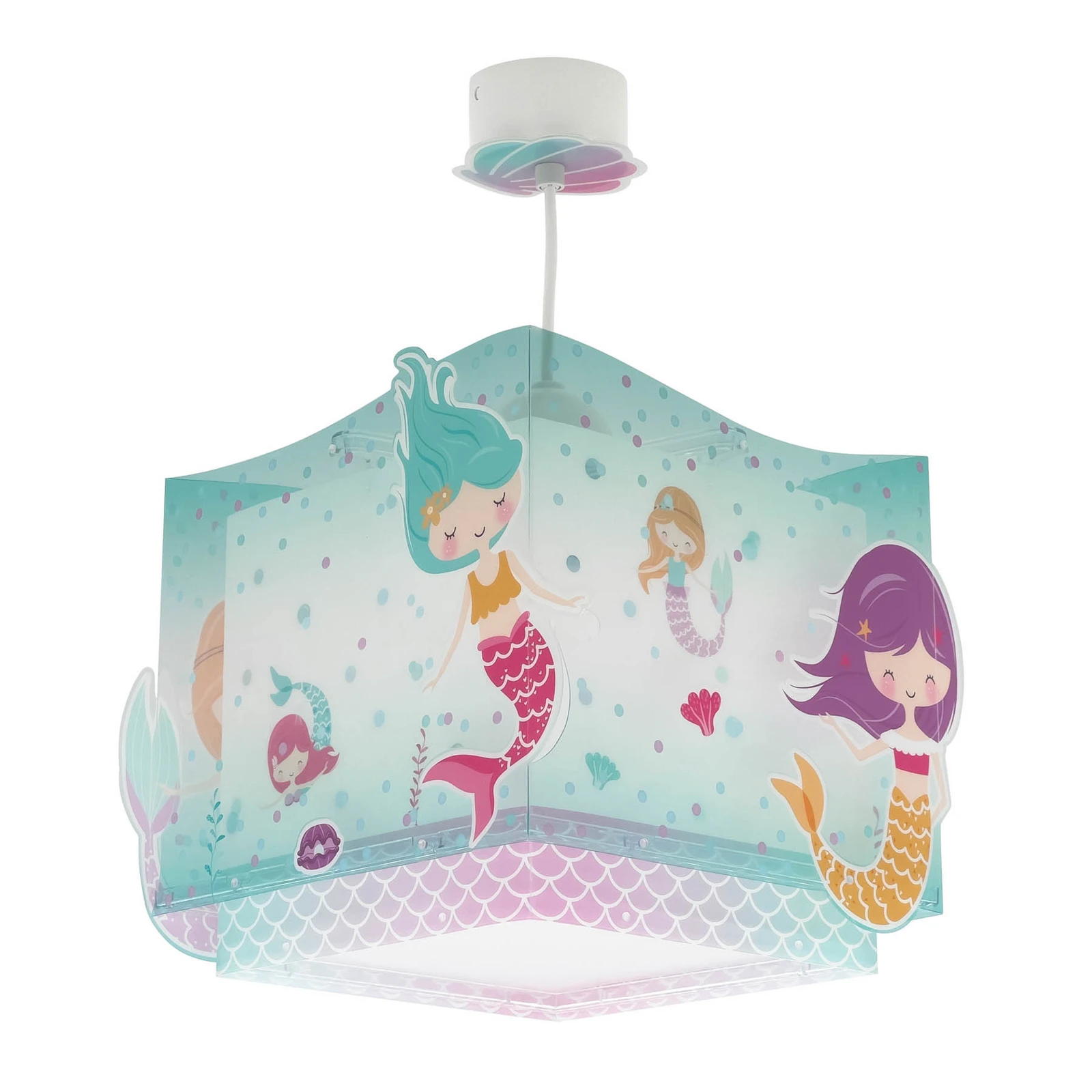 Suspension Dalber MERMAID, turquoise/blanc