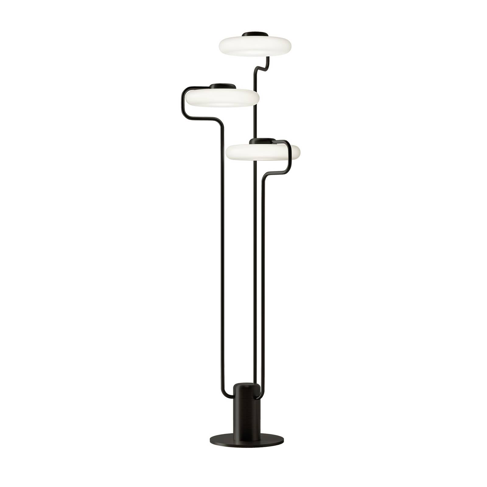 kdln LED-Stehleuchte TRATTO, schwarz, Höhe 150 cm, 3-flammig