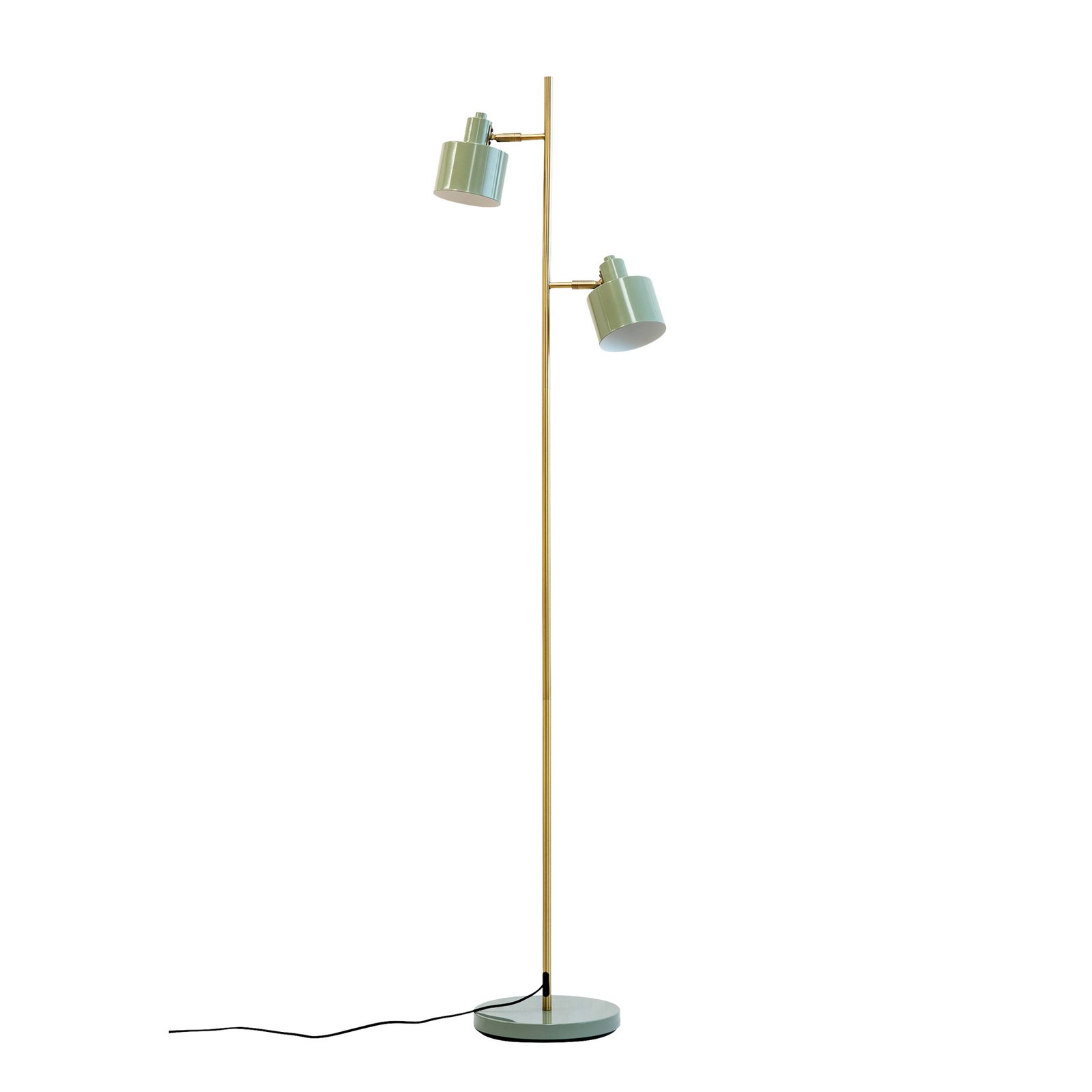 Dyberg Larsen Ocean floor lamp 2-bulb olive/brass