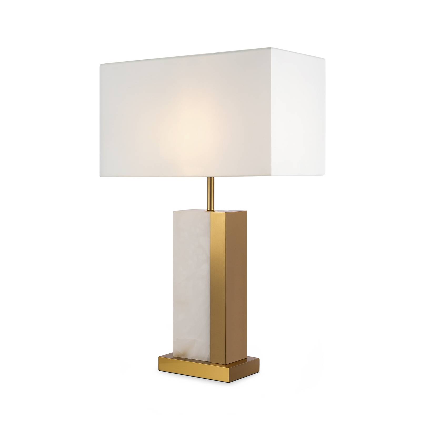 Maytoni Bianco Moderne Tischlampe mit Schirm Messing E27