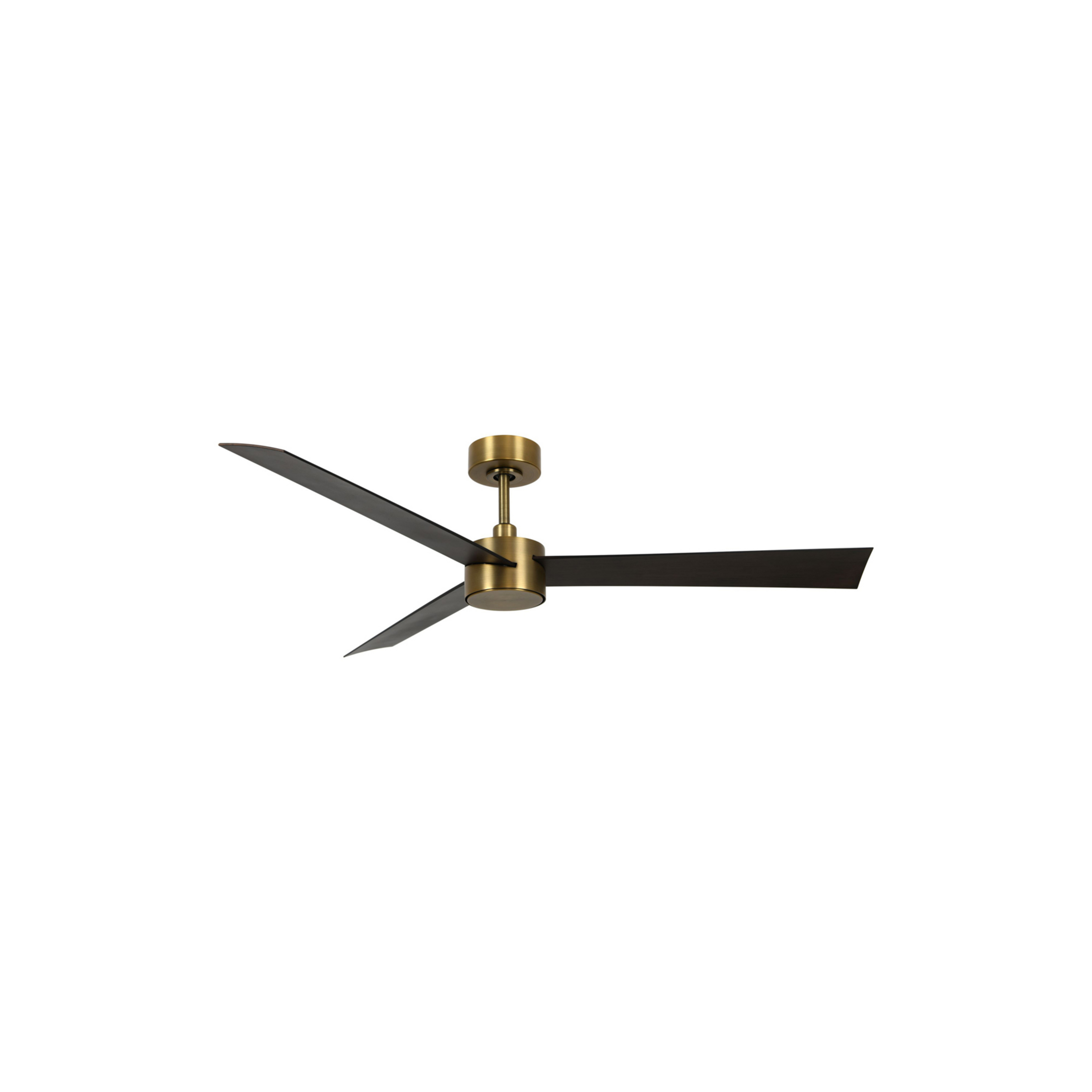 Climate IV Fan with Light, Brass/Walnut, DC - Beacon