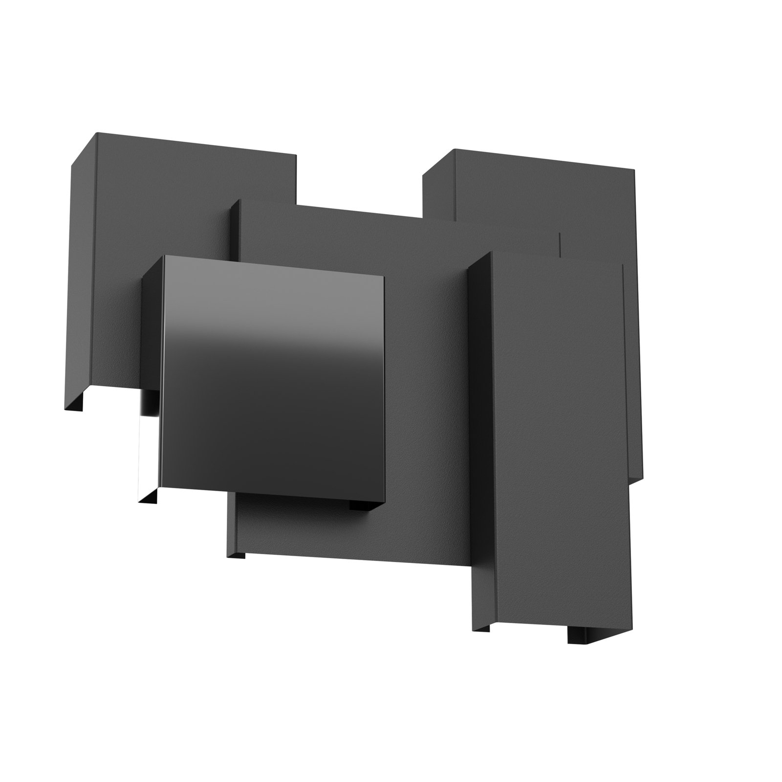 Wall light Wall, black, 5 x G9, steel