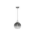 Hanglamp Monte van glas, 1-lamp, zilver