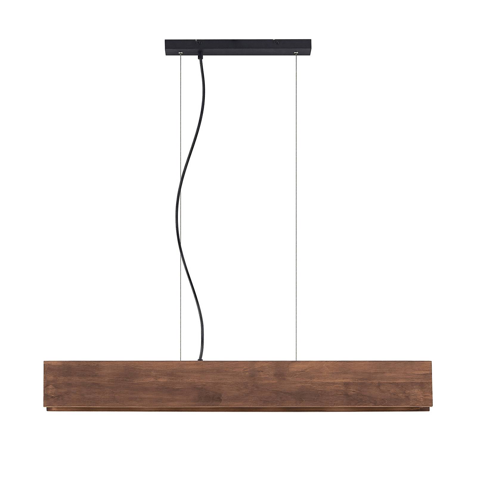 Lindby Wooden Pendant Light - Living / Dining Room - Hanging Light - dimmable - Scandinavian - Brown