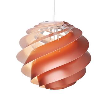 LE KLINT Swirl 3 – designer hanging lamp, copper