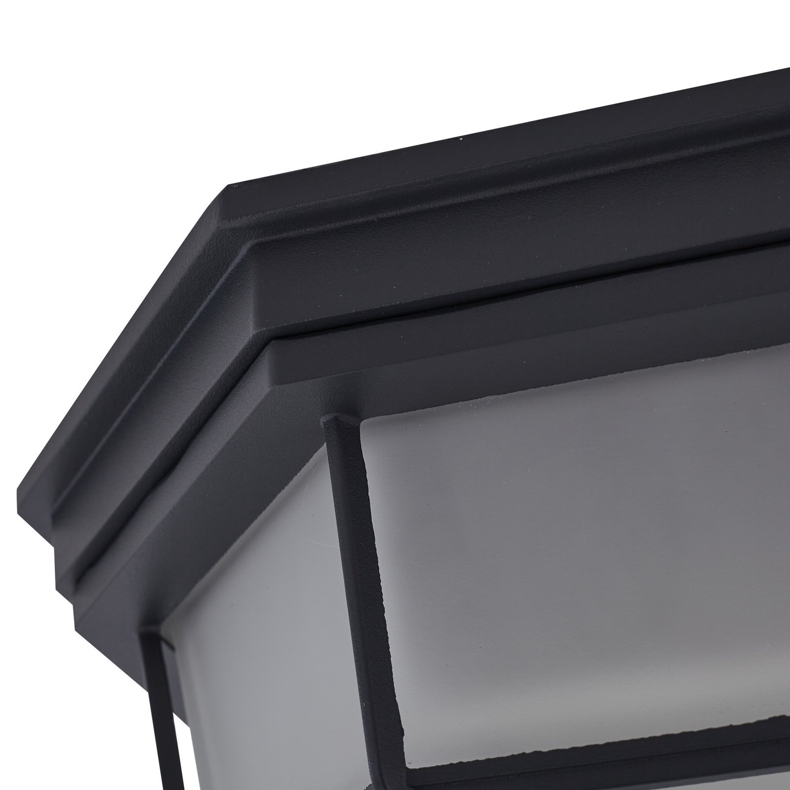 Idril Außendeckenleuchte, Ø 26,5 cm, Metall, anthrazit - Lindby Idril Außendeckenleuchte, Ø 26,5 cm, Metall, anthrazit - Lindby