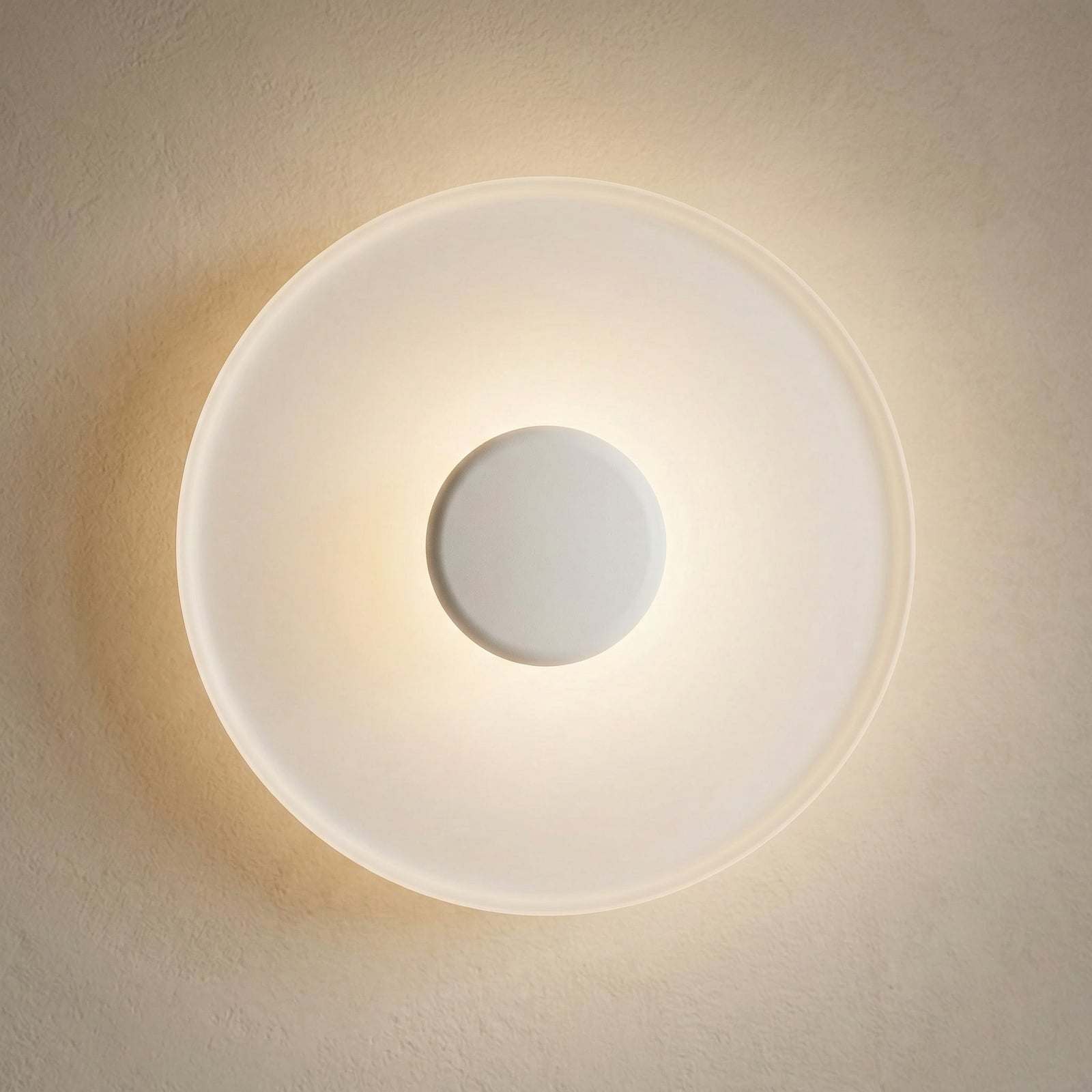 Top LED fali világítás Ø 40 cm fehér - Vibia