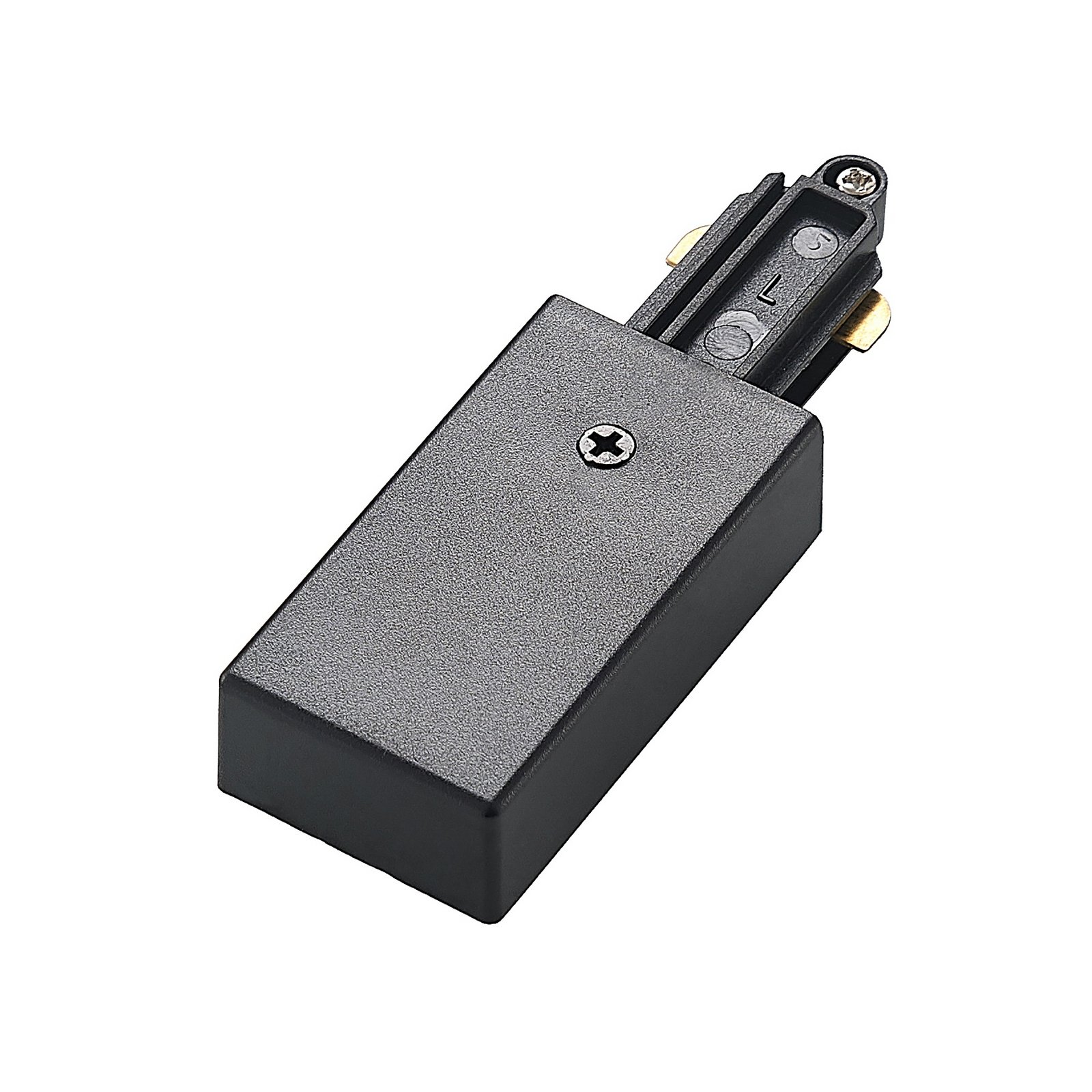 Lindby Schienensystem Linaro, 3er-Set Brinja, LED, schwarz