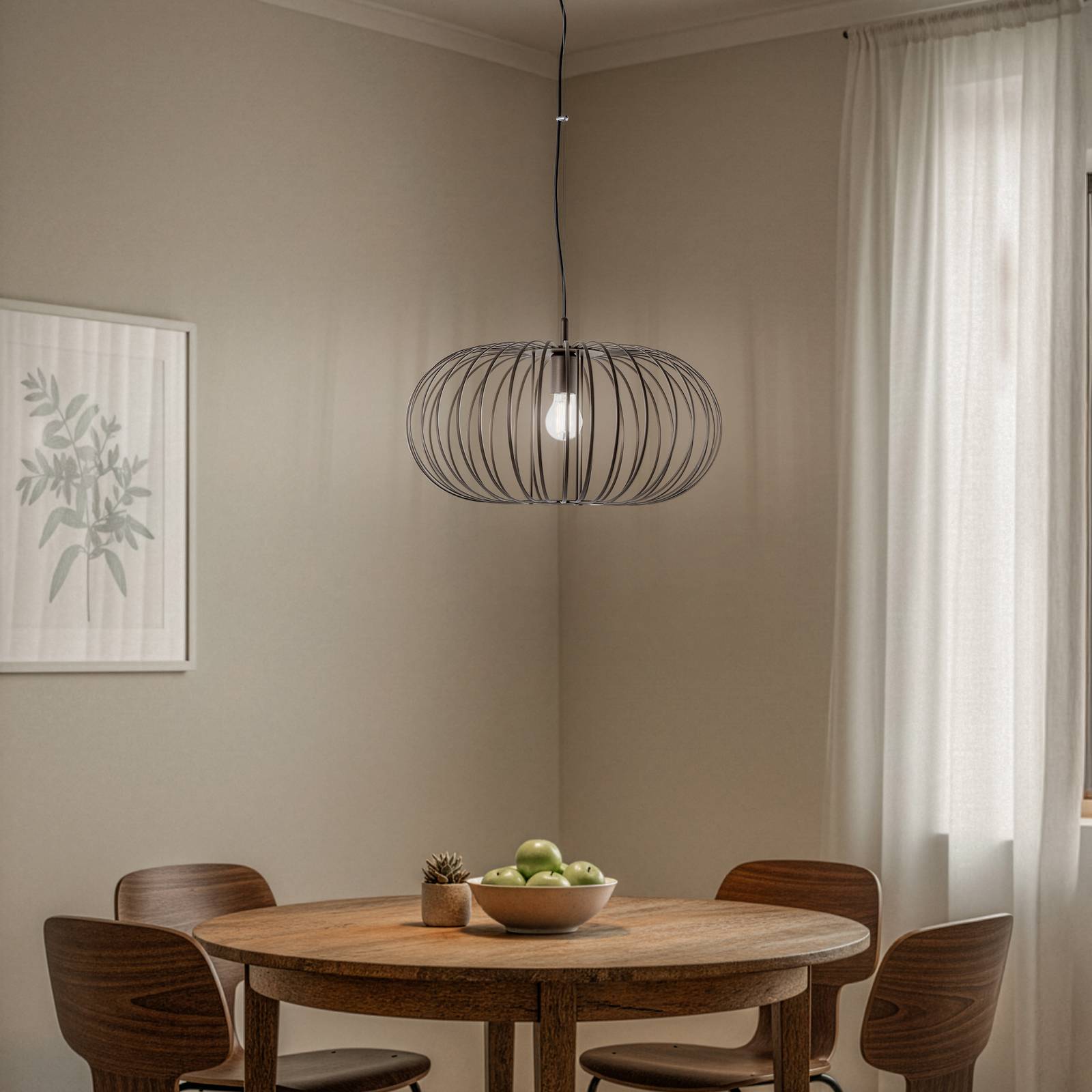 Hängeleuchte Globe, coffee, Ø 51 cm, Metall, 1-flammig, E27 günstig online kaufen