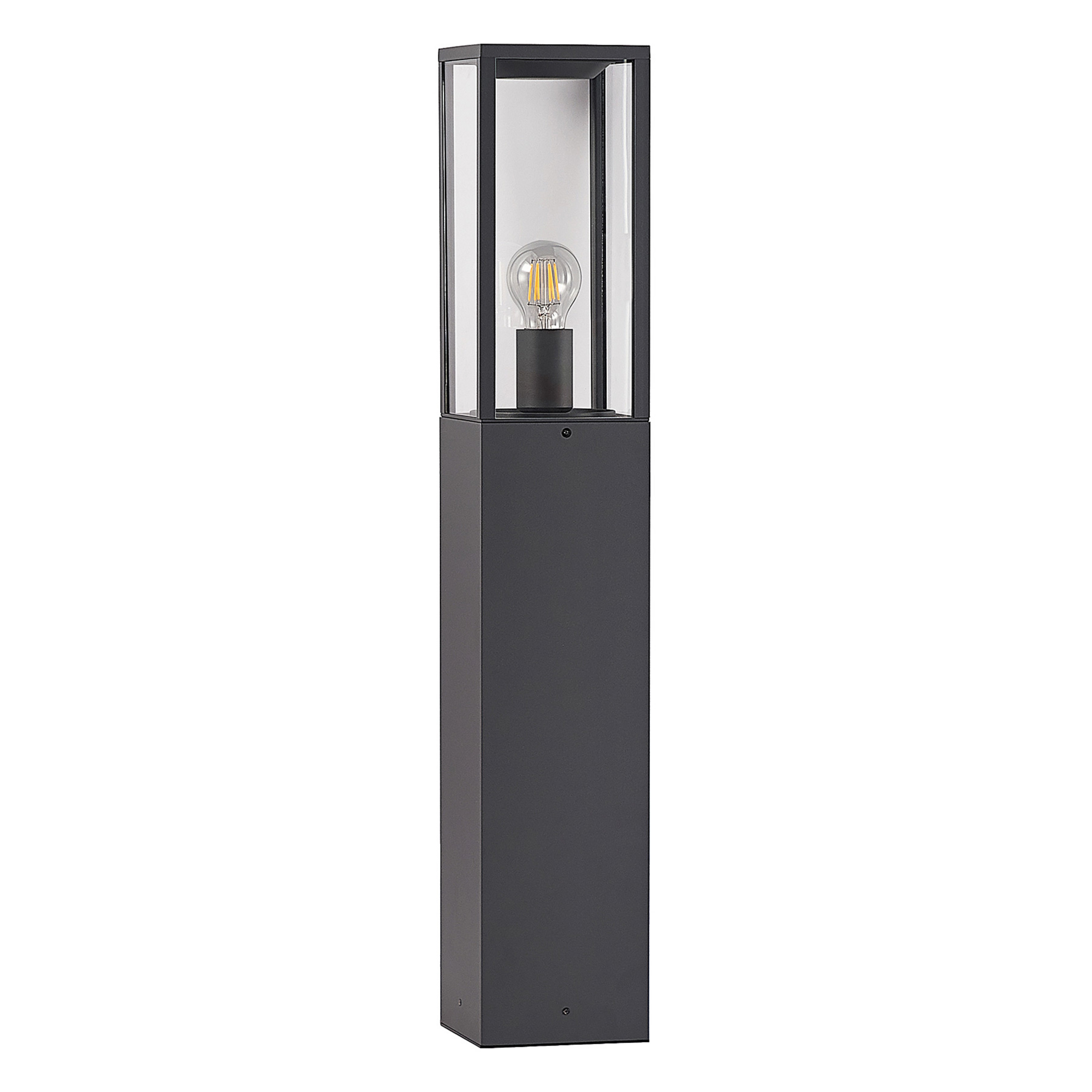 Lampe de jardin Peldar H80 Anthracite/Transparent - Lindby