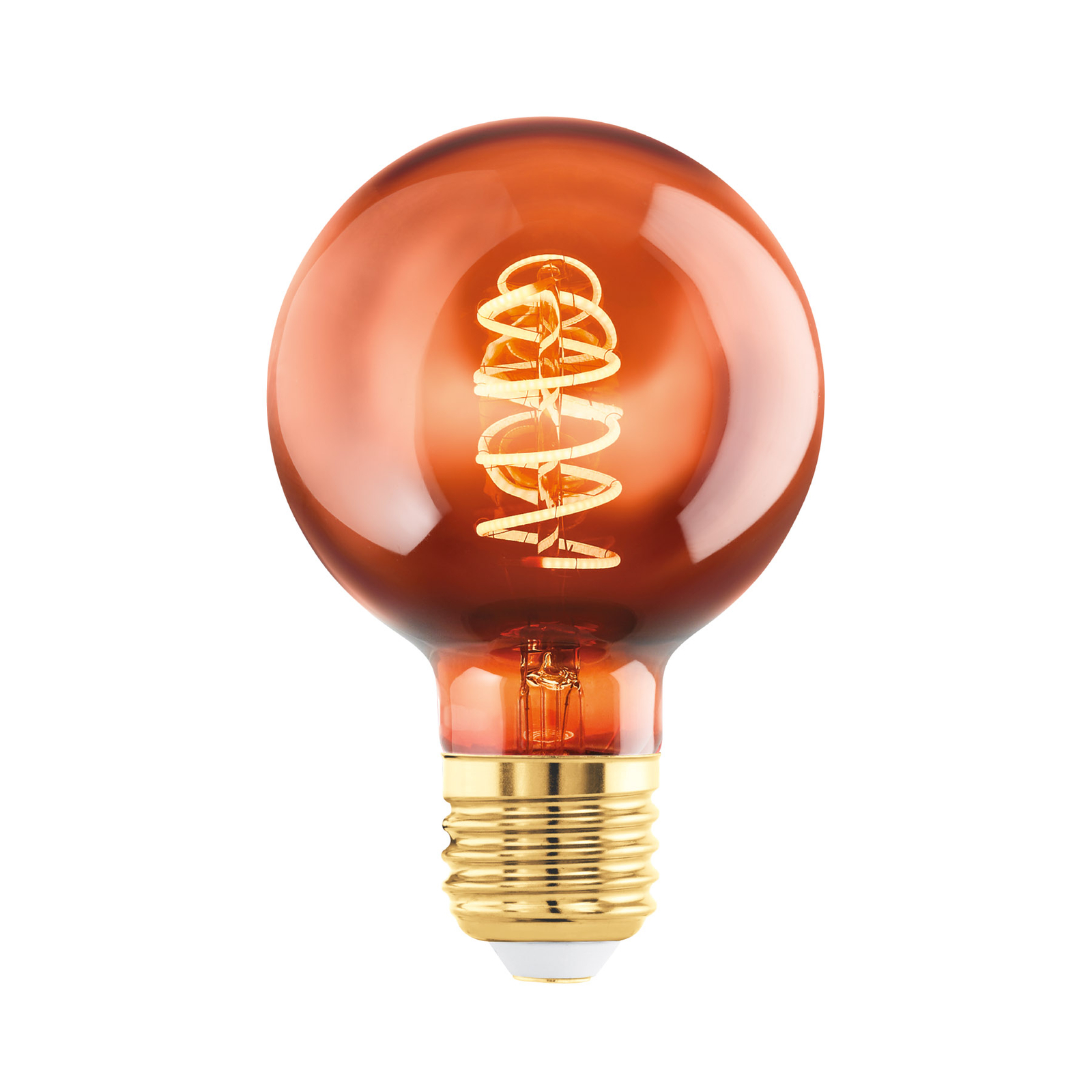 LED-Lampe E27 4W G60 2.000K Filament kupfer dim