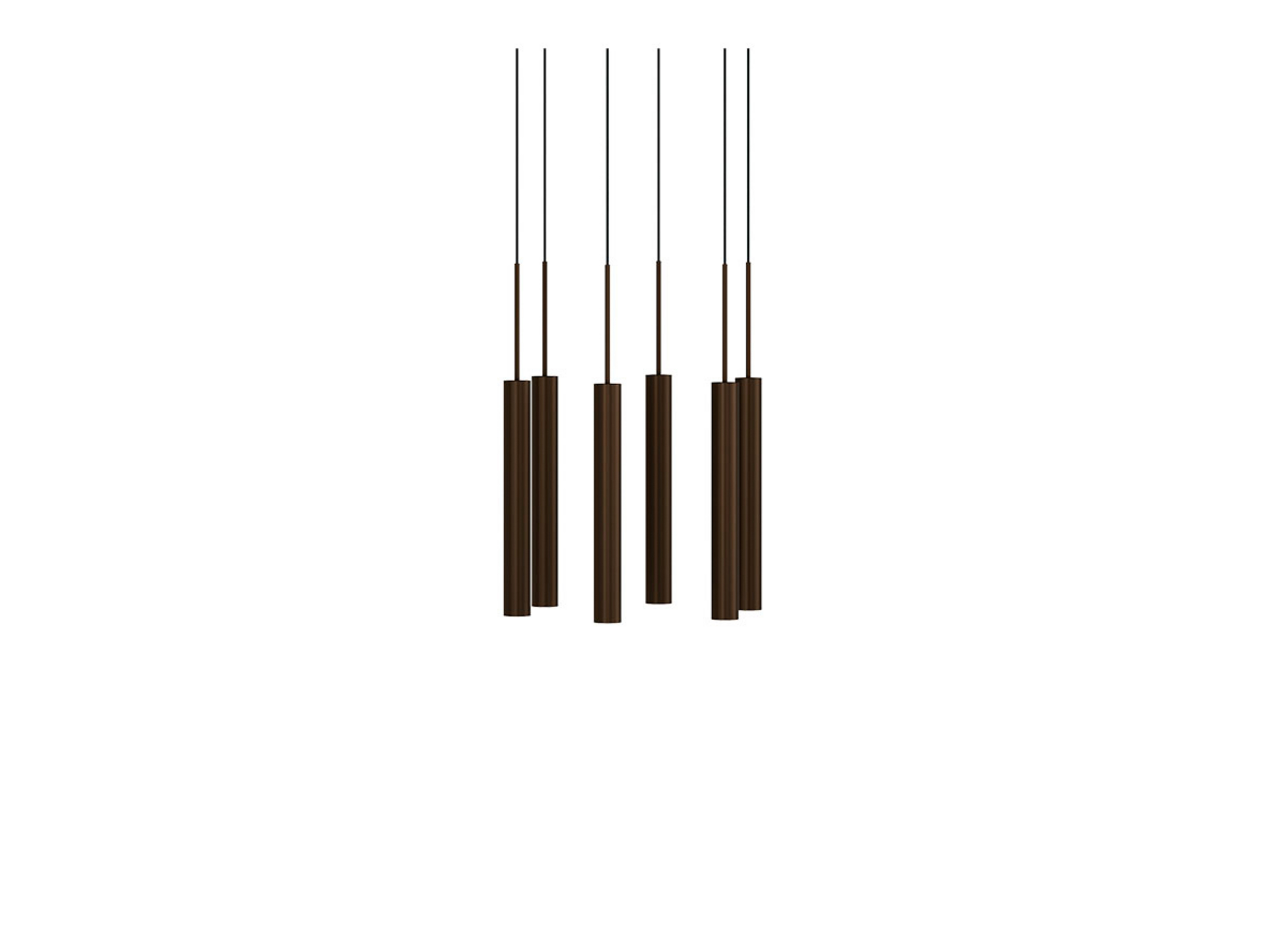 Tubulaire 6 Lysekrone Alu/Anodized Bronzed - Audo Copenhagen