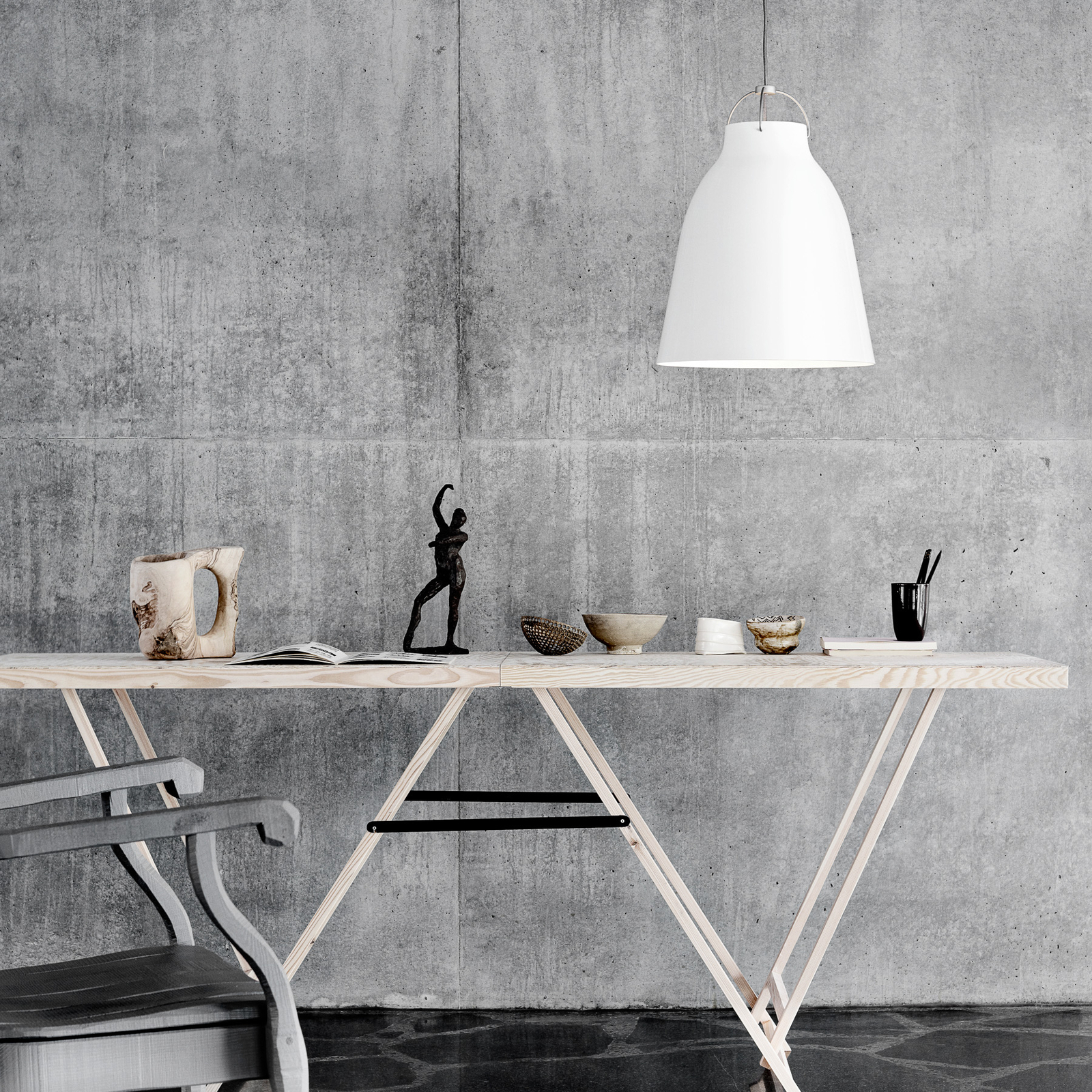 Caravaggio™ P3 Riippuvalaisin Valkoinen - Fritz Hansen